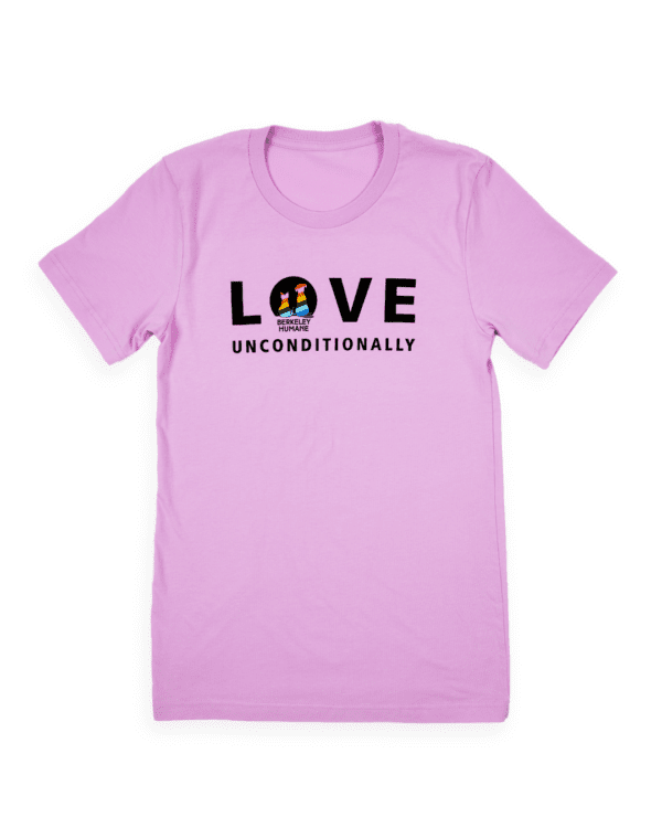 Love Unconditionally Berkeley Humane T-Shirt (Lavender) - Image 2